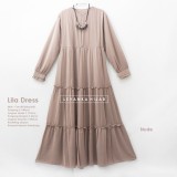 GAi-021 Lila Dress - Gamis Polos Ceruti Babydoll